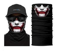 ShopINess Pañuelo Tubular Multifuncional Unisex Adulto, Bandana Braga Cuello para Moto, Deportes, Fitness, Senderismo, Ciclismo, Esquí, Carnaval y Halloween Joky