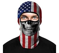 ShopINess Pasamontañas 3D Calavera para Invierno Moto esquí y Actividades Outdoor Calavera USA