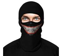 ShopINess Pasamontañas 3D para Moto Esquí y Actividades Outdoor Máscara Transpirable para Halloween Carnaval Fiestas Unisex - Crit