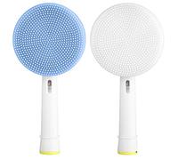 ShopINess Recambios de limpieza facial compatibles con cepillos eléctricos varios modelos (Pack 2: Azul y Blanco).
