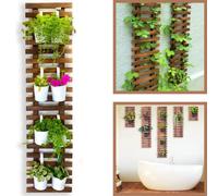 ShopLaLa Maceta de Pared, Maceta Colgante para Plantas de Interior, Soporte para Plantas, jardín Vertical, decoración de Pared Grande para Sala de Estar, decoración de habitación para Adolescentes,