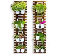 ShopLaLa Soporte de Pared para Plantas - Macetas Colgantes para Interiores y Exteriores