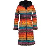 SHOPOHOLIC FASHION Chaqueta con forro polar para mujer con estampado arcoíris lavado a la piedra, Trucha arco iris, M