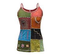 Shopoholic Fashion Tops de Chaleco Hippie para Mujer, Orange Mix, XXXL