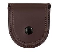 ShoppeWatch PWC67BR - Caja de reloj de bolsillo con cadena de piel sintética para reloj, accesorio de disfraz vintage steampunk, color marrón, Brown, S, Estilo vintage