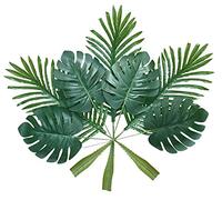 ShoppeWatch Ramas Artificiales Decorativas de Palma Tropicales - Hojas Artificiales Decoracion Hogar - Plantas Artificiales Decorativas 20 Piezas AF49
