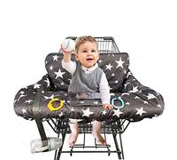 Shopping Cart Cover for Baby, Toddler 2-in-1 High Chair Cover, Star Print