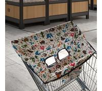 Shopping Cart Cover with Cute Print | High Chair Cover Easy-On Design | Kids Seat Protection Dust Covers for Carts, Highchairs, Swings, Boy or Girl for Hygienic Shopping Dining Out