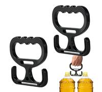 Shopping Grip - Dos unidades Hauling Accessory, Heavy Load Transport Aid, Reusable Grocery Item Connector, Household Item Relocation Gear, Personal Carrying Accessories, Ergonomic Compact Green Handle