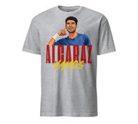 Shopsphère DISTRIBUTION Camiseta Carlito | Camiseta Tenis | Regalo | Cumpleaños | Carlos Alcaraz, Gris (Sport Grey), Large