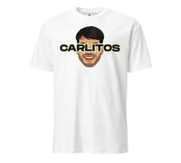 Shopsphère DISTRIBUTION Camiseta Carlos | Camiseta Tenis | Regalo | Cumpleaños | Tenis Alcaraz, Blanco, Large