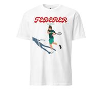 Shopsphère DISTRIBUTION Camiseta | Tenis Federer Maestro Roger, Blanco, Large