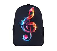 ShoraSlvan Music Notation Mochilas Escolares Para Niños, Mochila Escolar Diseño 3D Con Mochila Infantil Para Colegio Deporte, Regalos Para Niños 40x28x16cm