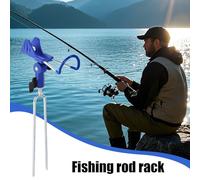 Shore Fishing Rod Holder,360-degree Rotating Fishing Stand | Fish Stick For Trolling Transport and Efficient Usability Across Multiple Men Women Sand Ground Pier Bass Night Catfish Beach