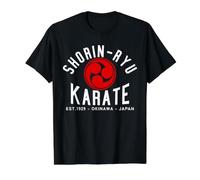 Shorin-Ryu Karate Japan Martial Arts Camiseta gráfica económica, Hombre, Negro, L