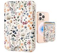Shorogyt Cartera magnética compatible con Magsafe - Cartera para teléfono con bonito patrón para mujeres, adolescentes y niñas, ultrafina para iPhone 16/15/14/13/12 Series Slim para Apple Mag, imán
