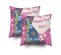 Shorping Fundas de Almohada Cortas con Cremallera, 40,64 x 40,64 cm, 2 Unidades con Funda de Almohada Decorativa de Perro Chino, Funda de cojín para sofá o Cama.