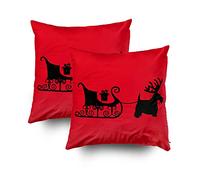 Shorping Fundas de Almohada Cortas con Cremallera, 40,64 x 40,64 cm, 2 Unidades de Fundas de Almohada Decorativas para sofá o Cama.