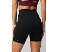 Short 15 cm de cintura alta PowerHold® On-The-Go Fabletics Negro Womens M