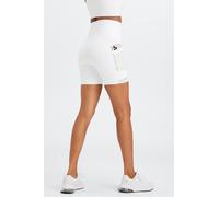 Short 15 cm de cintura muy alta On-The-Go Universal Tennis Fabletics Blanco Womens XS
