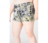 Short 5 cm de cintura alta PureLuxe Oasis Fabletics Amarillo Womens 3X plus