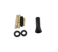 Short Car Antenna, 3.5cm Carbon Fiber Aluminum, Short Car Decorative Antenna, Black