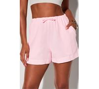Short con cordón Cotton Voile Fabletics Rosa Womens XXL-1X