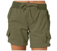 Short con Pretina Alta Bermuda Pantalón Senderismo Comprar Amarillo Estampado Ropa Ingles Rayas Sexys Baloncesto Ganchillo Apretados Super Basico 80 Elasticado Dye Camuflados