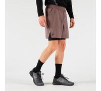 Short culote 2 en 1 de tenis hombre - Artengo térmico marrón / negro L