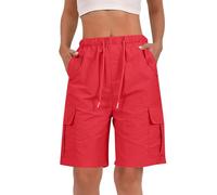 Short De Cargo Mujer Deporte Vestir Senderismo Fluido Bag Mayores Fluida Ingles Alta Negros Flecos Gimnasia Deshilachados Sueltos Brillante Cuadrille French Sunskin Modernos