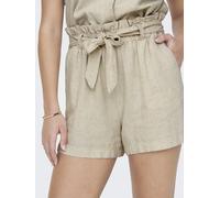 Short de lino mezclado Mujer Talla 34. Color Beige
