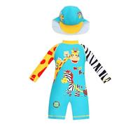 Short De Natación Nino - Maillot De Bain Pour Garçon Avec Chapeau Tenue De Plage D'Été Pour Tout-Petits Et Enfants De 1 À 6 ANS Maillot De Bain Confortable (Mint Green 6-12 Months)