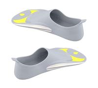 Short Foot Fins - Ergonomic Adult Kids Stabilizing Diving Gear, Adjustable Swim Flippers, Lightweight Snorkel Fins | Training Swimming Snorkeling Freediving For Men Women Boys Girls Travel