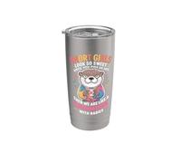 Short Girls Sweet Until We're Chipmunks With Rabies Vaso térmico de acero inoxidable de doble pared
