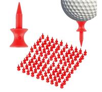 Short Golf Tee - Portable de doble capa, 50/100pcs Golfing Tees | Reutilizable Golf Accessories, Durable Low Friction Tee Set, Enhances Iolf Training for Women Men Beginners and Professionals