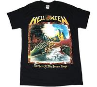 Short Helloween Keeper of The Seven Keys Part Ii - Camiseta Heavy Metal Kiske, Negro, 3XL