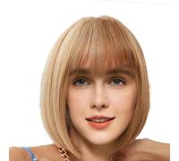 Short Highlight Wig | Bob Wig For Women | Heat Resistant Bob Wig | Short Natural-looking Wig | Short Bob Hair Wig Heat-Resistant Synthetic Hair Fiber For Your Daily Activities