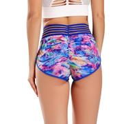 Short imprimé Tendance pour Femme, Taille Haute, pour le Sport, le Fitness, la Course à Pied, le Yoga, 7,6 cm