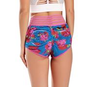 Short imprimé Tendance pour Femme, Taille Haute, pour le Sport, le Fitness, la Course à Pied, le Yoga, 7,6 cm