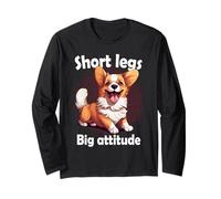 Short Legs Big Attitude Corgi Manga Larga