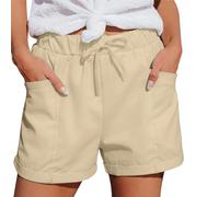 Short para Mujer De Moda Bermudas Beige Padel Chino Sport Anchas Kaki Elastica Bombachos Online Deshilachado Fit Apretados Pantaloneta Dobladillo Lana Handball Pequeños Venta