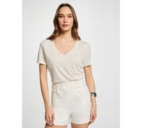 Short recto con pinzas blanco mujer 42