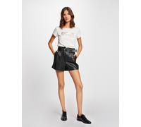 Short recto talle alto con cinturón negro mujer 40