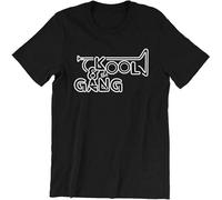 Short Sleeve Kool The Gang T Shirt RNB Soul Funk Vinyl Celebration Get Down On It Live Tees Black XXL