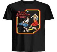 Short Sleeve Men T Shirt's Funnyet'sacrifice Toby Graphic tee T Shirt Cotton Top Sweatshirt Black M