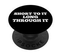 Short To It Long Through It Homerun Hitter League Baseball PopSockets PopGrip Adhesivo