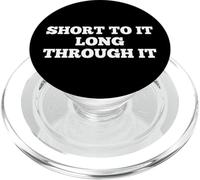 Short To It Long Through It Homerun Hitter League Baseball PopSockets PopGrip para MagSafe