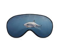 Shortfin Shark Under The Sea Eye Mask con correa ajustable para hombres y mujeres Night Sleeping Travel Siesta