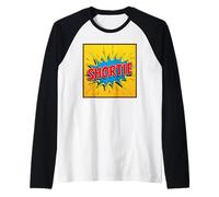 Shortie Estilo cómic Splash Camiseta Manga Raglan