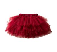 Shorts 152 Niños Niñas Vacaciones Fiesta Ballet Faldas Disfraz Fiesta Tul Danza Falda Leggins Niñas 146 152, rojo, 3-4 años